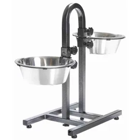 Hundebar – verstellbare Napfhöhe, 2 x 2,8 l/24 cm Napf